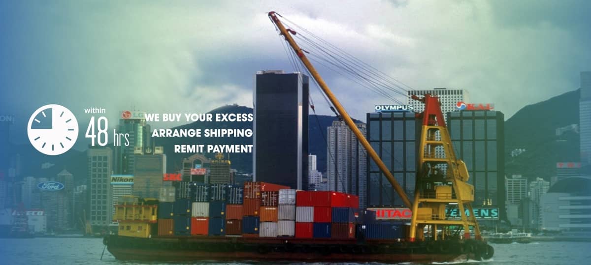 We buy your excess arrange shipping remit payment